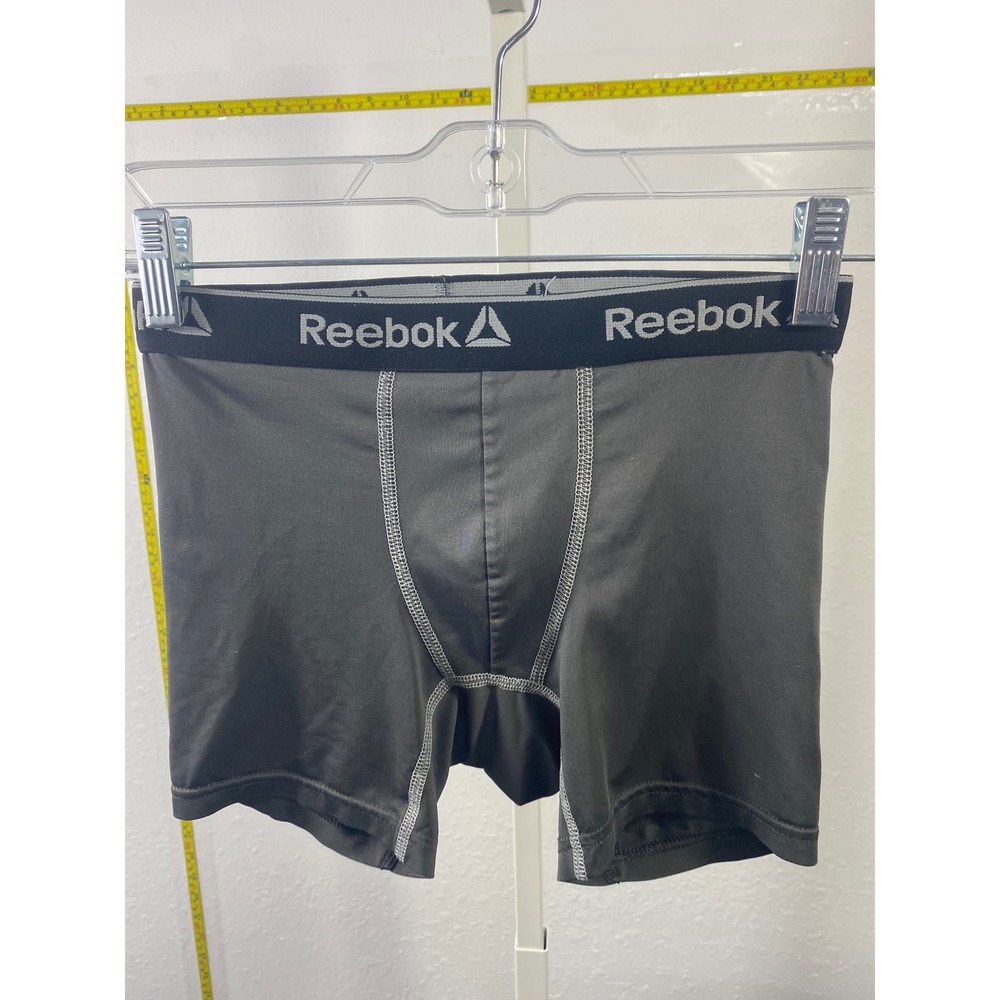 Reebok Boys Performance Boxer Briefs Gray Athletic Underwear Size S 6/7